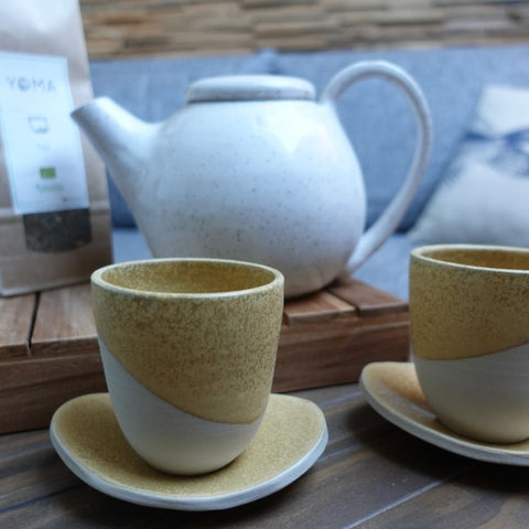 Grande théière + 2 tasses